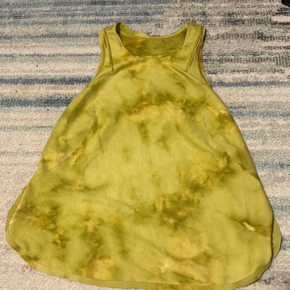 High neck razor back tank top